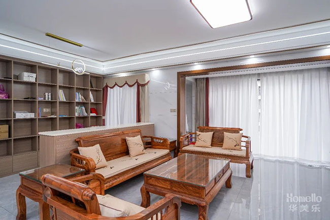 126㎡四居，現(xiàn)代設(shè)計(jì)主題融入中式軟裝，碰撞出有趣的生活格調(diào)